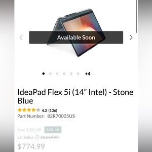 IdeaPad Flex 5i (14” intel i7)